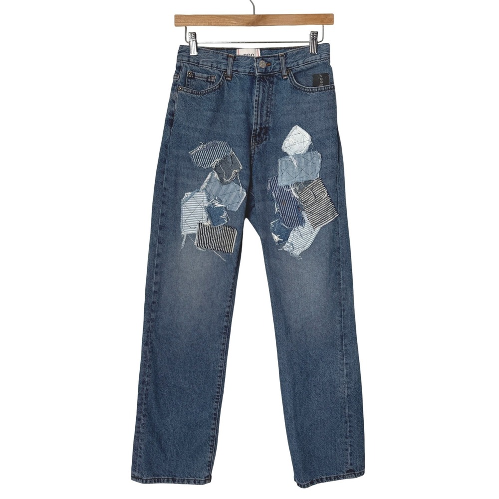 Urban‎ Outfitters BDG Urban Renewal Cowboy Jean Patchwork Denim Womens 27 NEW